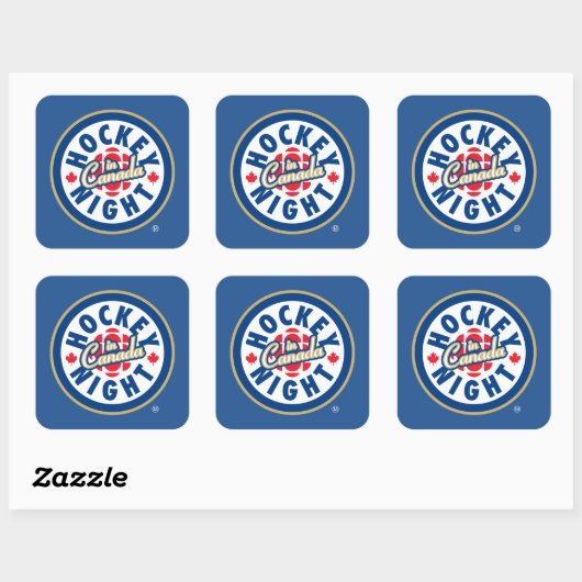 Hockey Night in Canada Logo Vierkante Sticker (Vel)