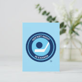 Hockey Night in Canada Retro Logo Briefkaart (Staand voorkant)