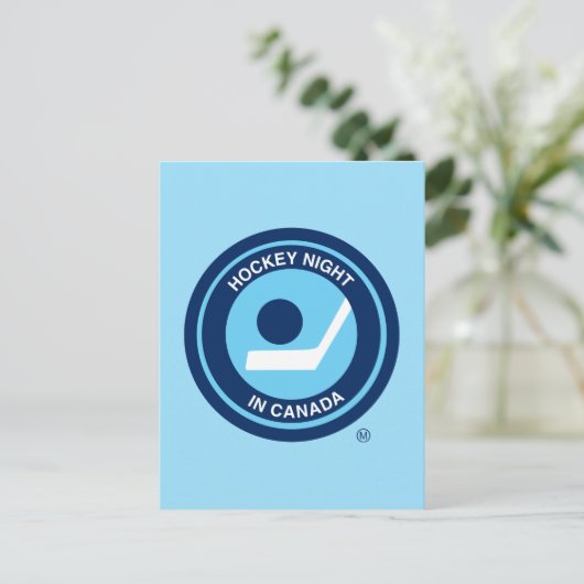 Hockey Night in Canada Retro Logo Briefkaart (Staand voorkant)