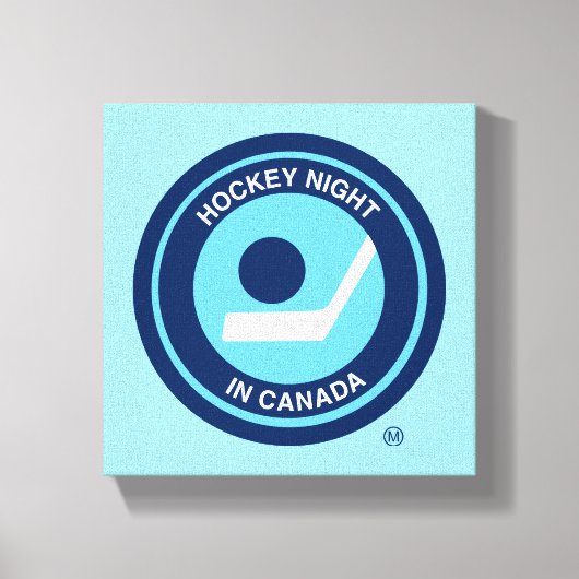 Hockey Night in Canada Retro Logo Canvas Afdruk (Voorkant)