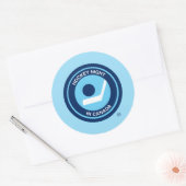 Hockey Night in Canada Retro Logo Ronde Sticker (Envelop)