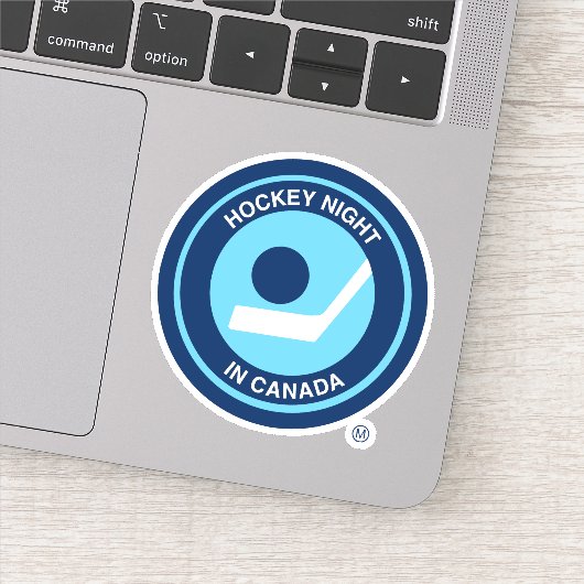 Hockey Night Retro Sticker (Detail)