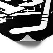 Hockey Number 13 Jersey Funny Hockey Player Game D Poster (Hoek)