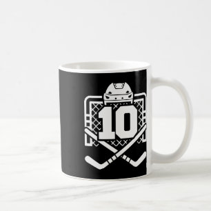 Hockey Nummer 10 Shirt Grappige Hockeyspeler Spel  Koffiemok