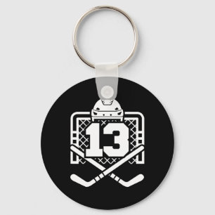 Hockey Nummer 13 Jersey Grappige Hockey Speler Spe Sleutelhanger