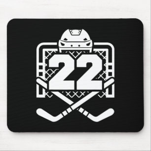 Hockey Nummer 22 Shirt Grappige Hockeyspeler Spel Muismat