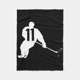 Hockey Nummer Elf 11 Fleece Deken
