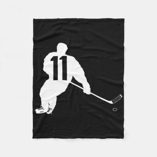 Hockey Nummer Elf 11 Fleece Deken (Voorkant)