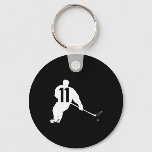 Hockey Nummer Elf 11 Sleutelhanger (Voorkant)