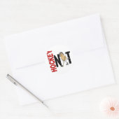 Hockey Nut 1 Ronde Sticker (Envelop)