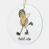 Hockey Nut T-shirts en cadeautjes Keramisch Ornament (Links)