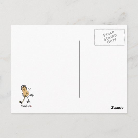 Hockey Nut T-shirts en geschenken Briefkaart (Achterkant)