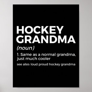 Hockey Oma Definitie Luid Trots Hockey Oma Poster