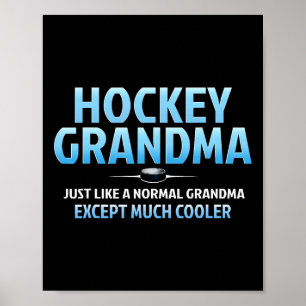 Hockey Oma Grappige IJshockey Oma Moeder Poster