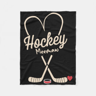 Hockey Oma Hart Hockey Speler Fleece Deken