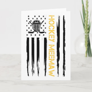 Hockey Oma Hockey Speler Usa Vlag  Kaart