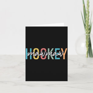 Hockey Oma Retro Vintage Hockeyspeler Liefhebber Kaart