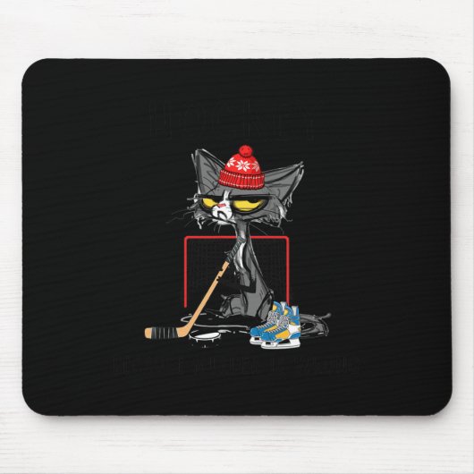 Hockey omdat de moord verkeerd is... grappige Cute Muismat (Voorkant)