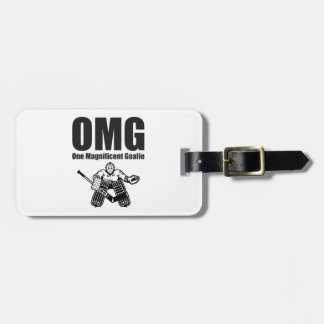 Hockey OMG Een Prachtige Goalie Bagagelabel