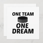 HOCKEY ONE TEAM ONE DREAM BEDANKKAART (Voorkant / Achterkant)