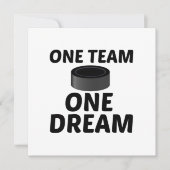HOCKEY ONE TEAM ONE DREAM BEDANKKAART (Voorkant)