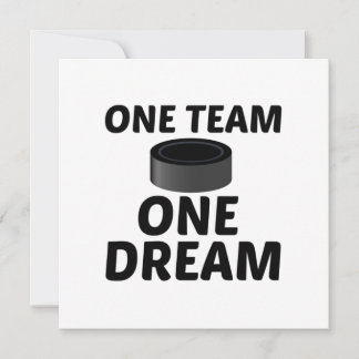 HOCKEY ONE TEAM ONE DREAM BEDANKKAART