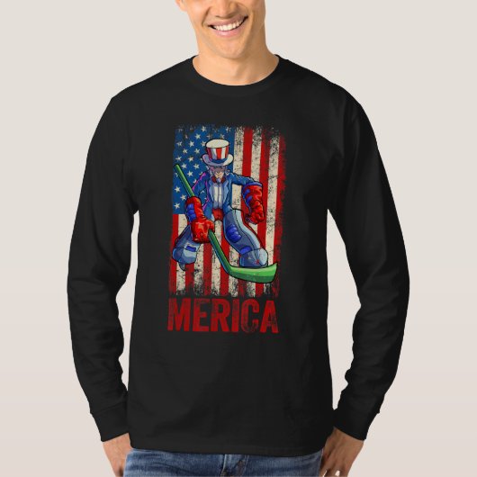 Hockey oom Sam 4 juli koopt Mannen Amerikaanse VS T-shirt (Voorkant)