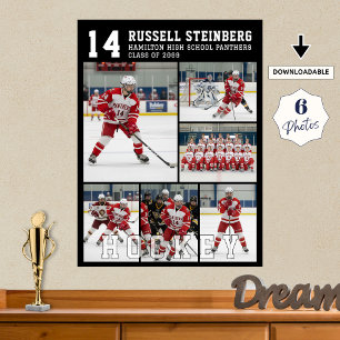 Hockey op de middelbare school Senior Night 6 Foto Poster
