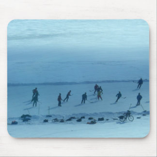 Hockey op het meer van Monona Muismat