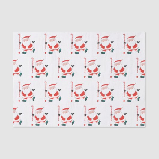 Hockey op Veld Kerst Tissue Papier (Voorkant)