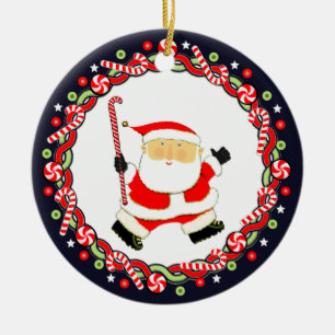 Hockey op veld Vakantie Geschenk Keramische Versie Keramisch Ornament