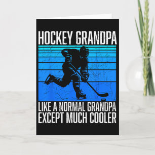 Hockey Opa Grappige Hockey Fan Speler IJshockey Kaart
