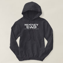 Hockey pa hoodie als een normale vader, maar koele