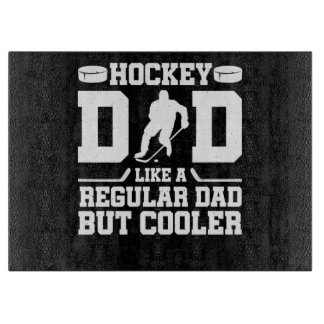 Hockey papa als een gewone vader, maar koeler snijplank