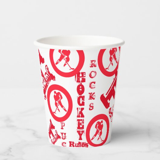 Hockey Papieren Bekers (Voorkant)