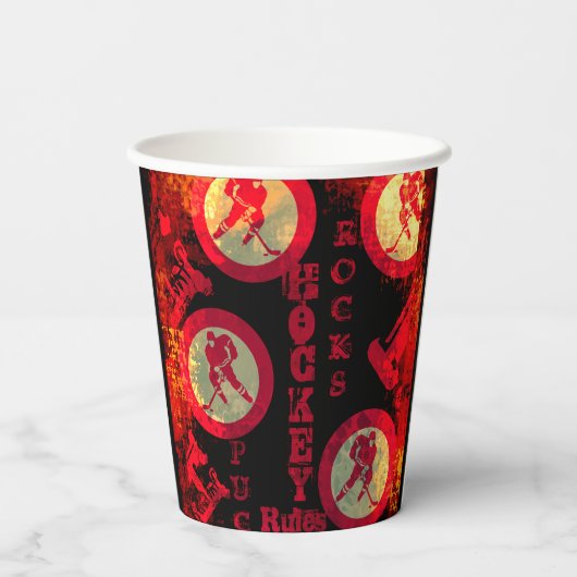 Hockey Papieren Bekers (Achterkant)