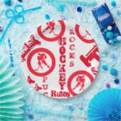 Hockey Papieren Bordje (Feest)