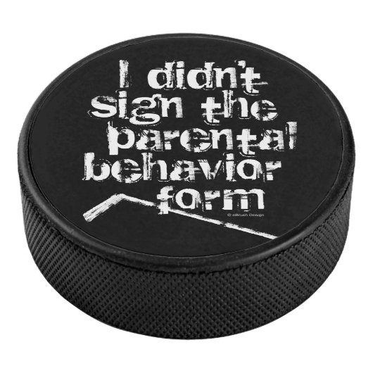Hockey Parental Behavig Form Puck (3/4)