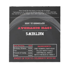 Hockey Party Favor Chocolate Snoep Wrappers Notitieblok