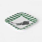 Hockey Party Green Papieren Bordje (Gebogen)