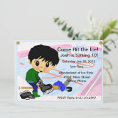 Hockey Party Kaart (Staand voorkant)