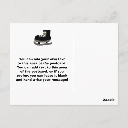 Hockey Party Sport Verjaardag Dank u Briefkaart (Achterkant)