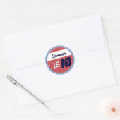 Hockey Party Sticker - Naam/Leeftijd Sticker (Envelop)