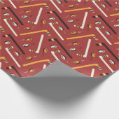 Hockey Pattern Cadeaupapier (Hoek)