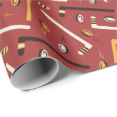 Hockey Pattern Cadeaupapier (Rol Hoek)
