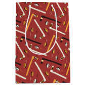 Hockey Pattern Medium Cadeauzakje (Voorkant)