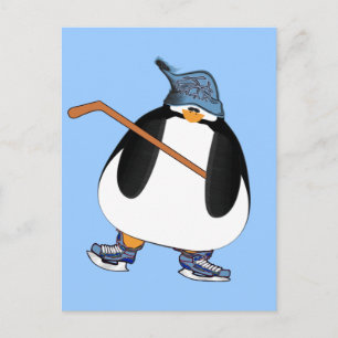 Hockey Penguin Briefkaart