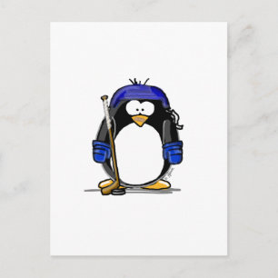 Hockey Penguin Briefkaart