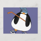 Hockey Penguin Briefkaart (Voorkant)