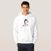 Hockey penguin hoodie (Voorkant volledig)